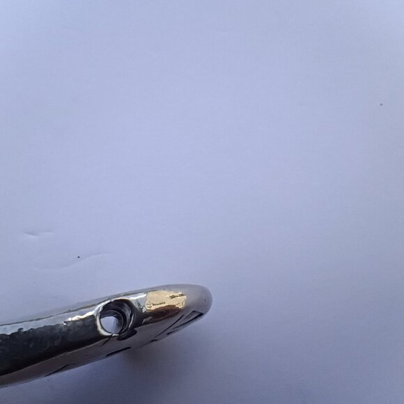 Heavy Silver Plate? Native American Bear Bead...Thingy - Picture 3 of 6